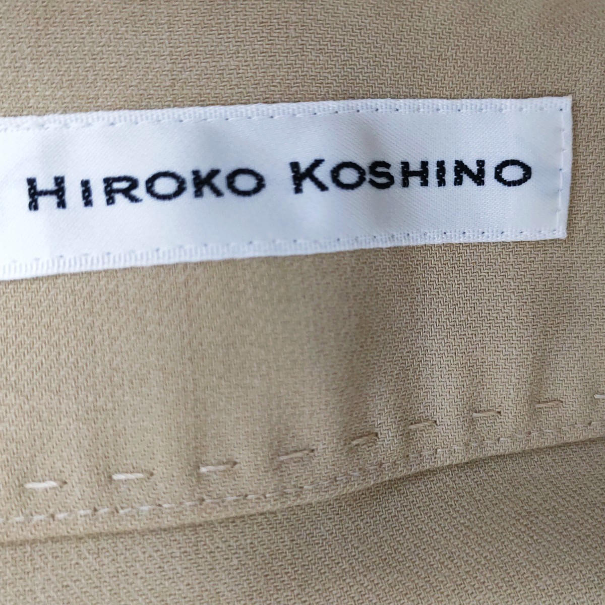 HIROKO KOSHINO / ヒロココシノ ミニスカート 巻きスカート 11サイズ カーキ I-1957_画像4