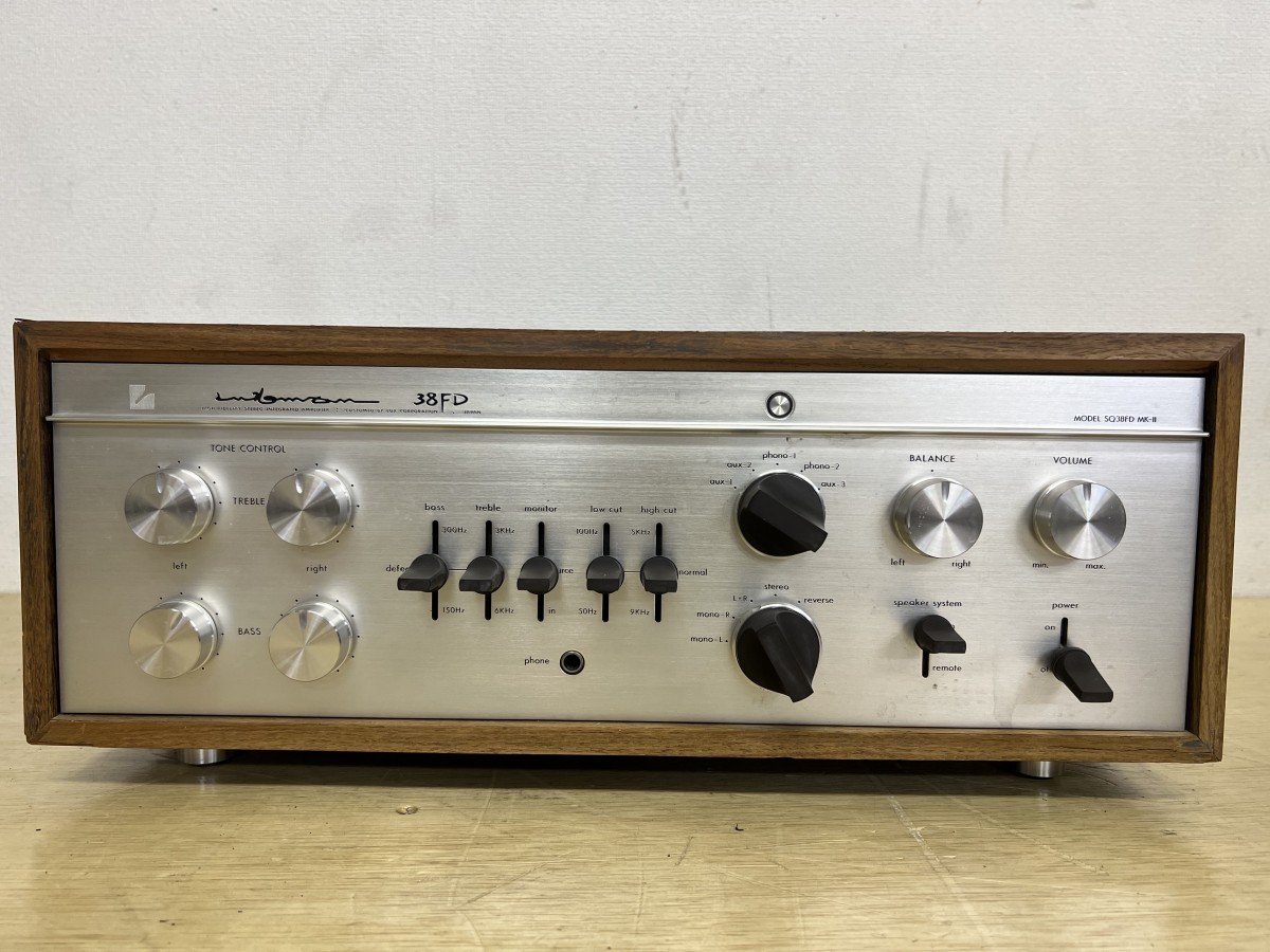 動作品! LUXMAN ラックスマン SQ38FD MK-2 真空管アンプ 音出し、動作