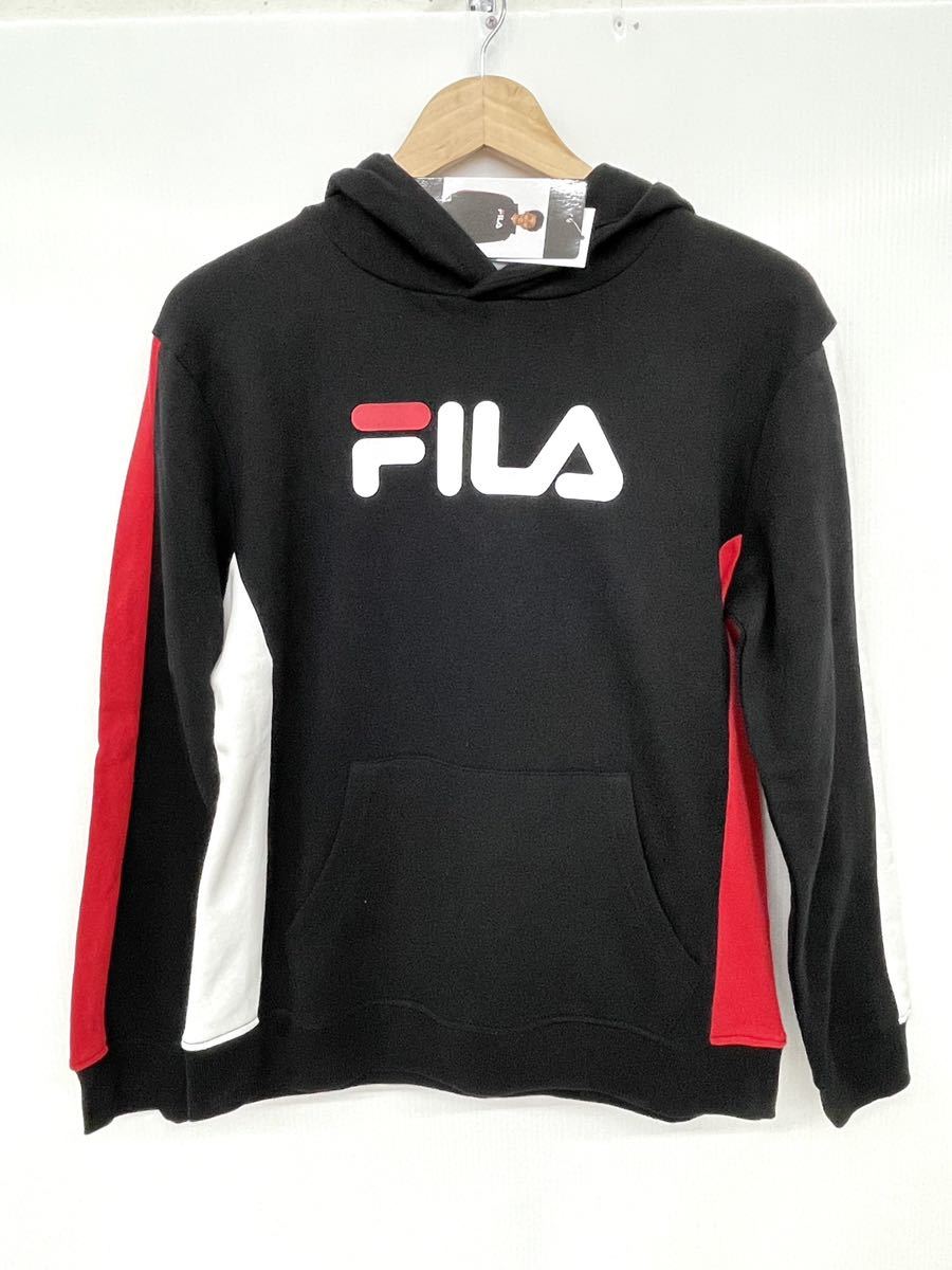  новый товар #FILA filler boys парка с капюшоном L (14/16) черный с капюшоном .
