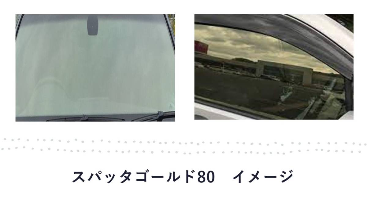 クリッパー　ミニキャブ　U71V　フロントドアガラス・小窓用カットフィルム　スパッタゴールド80_画像2