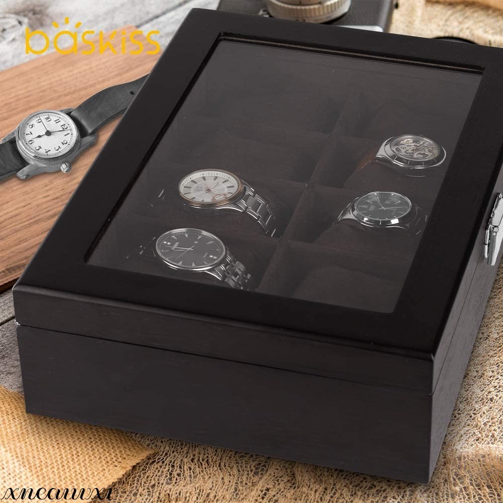 モダンなデザイン 腕時計ボックス 10本収納 腕時計 木製 レイアウト アクセサリー コレクション クラシック ボックス 収納 ケース 腕時計