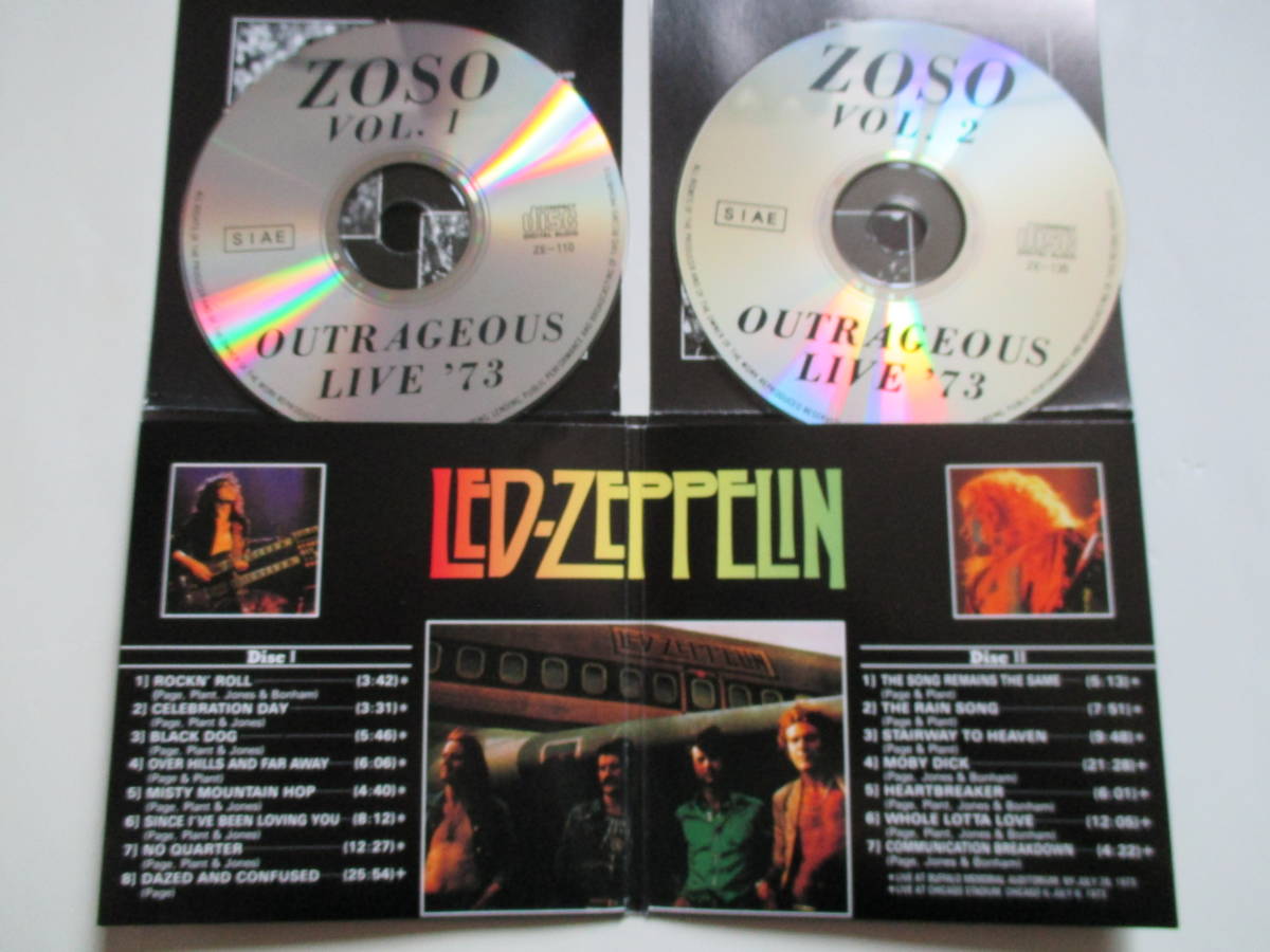 LED ZEPPELIN OUTRAGEOUS LIVE US TOUR 1973 レッドツェッペリンの画像3