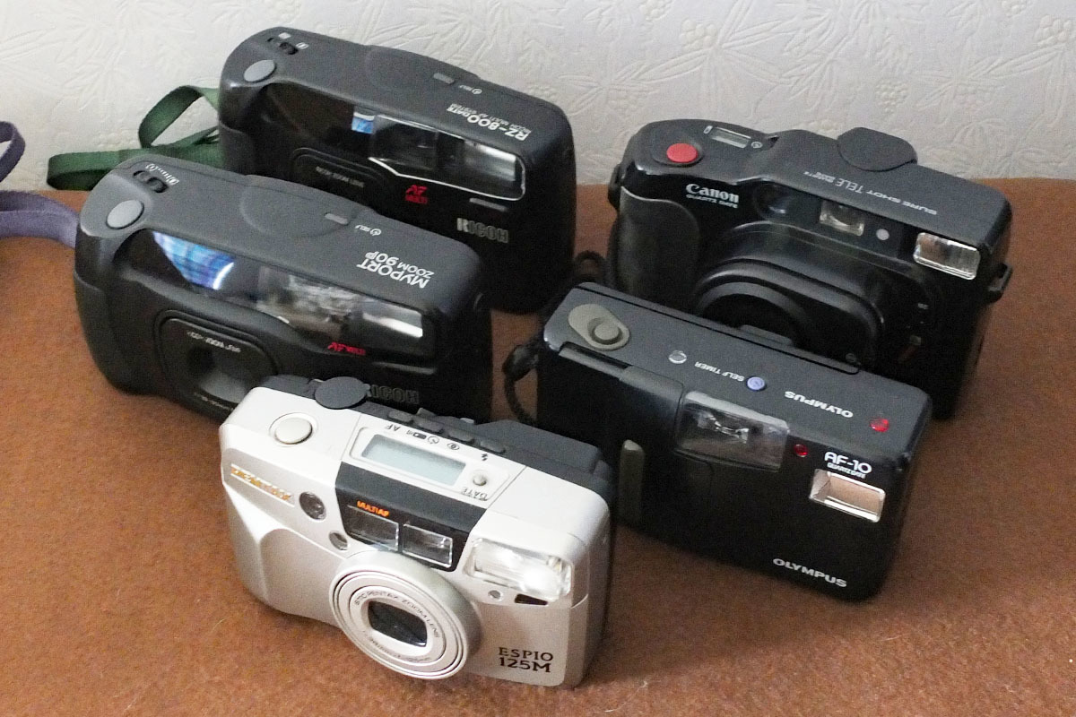 【作動/状態未確認】フィルムコンパクトカメラ ５台まとめて: Film Compact Camera〈Set of 5〉