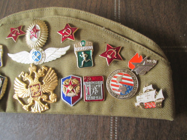 実物貴重！ロシア軍　制帽　ヴィンテージ　ソ連ソビエト /70's80'sオリジナル共産主義ミリタリードイツ軍イギリス米軍古着東欧秘密結社_画像5