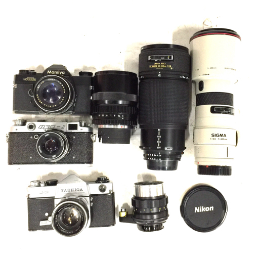 Mamiya NC1000S Nikon ED AF NIKKOR 80-200mm 1:2.8 YASHICA J-3 含む フィルムカメラ レンズ セット