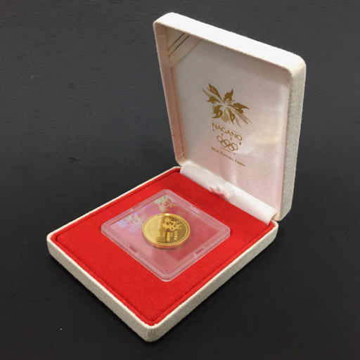 美品 造幣局 長野オリンピック冬季競技大会記念貨幣 平成9年銘 金貨幣 美品 造幣局 長野オリンピック冬季競技大会記念貨幣 平成9年銘 金貨幣