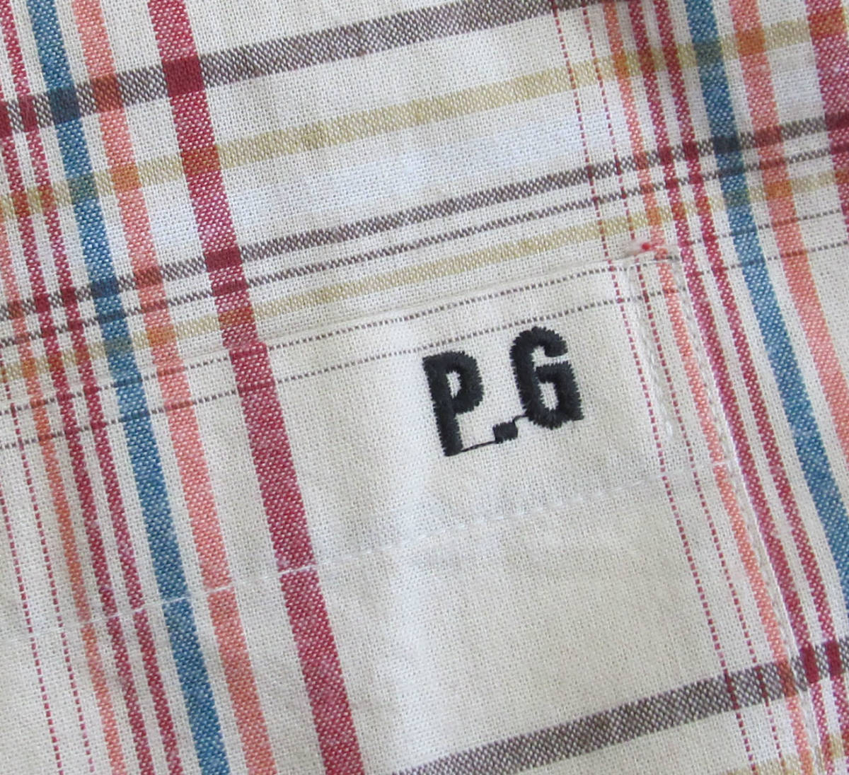 PLOTGATE 半袖 チェックシャツ L c50_画像4