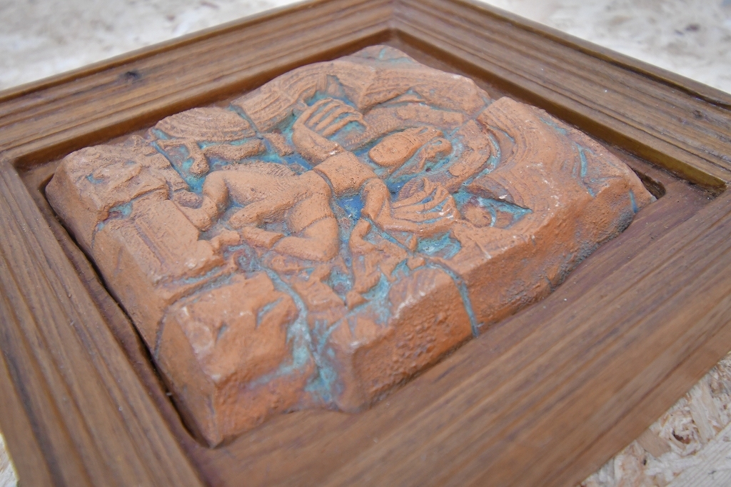 エスニック　アジアン雑貨　彫刻　壁掛け　置物　インテリア　オブジェ　シヴァ神_画像2
