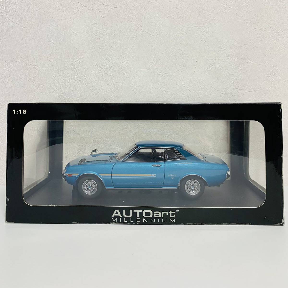 【現状品】AUTOart MILLENNIUM オートアート 1/18 Toyota Celica 1600GT TA22 トヨタ セリカ ミニカー モデルカー 破損有り ジャンク_画像1