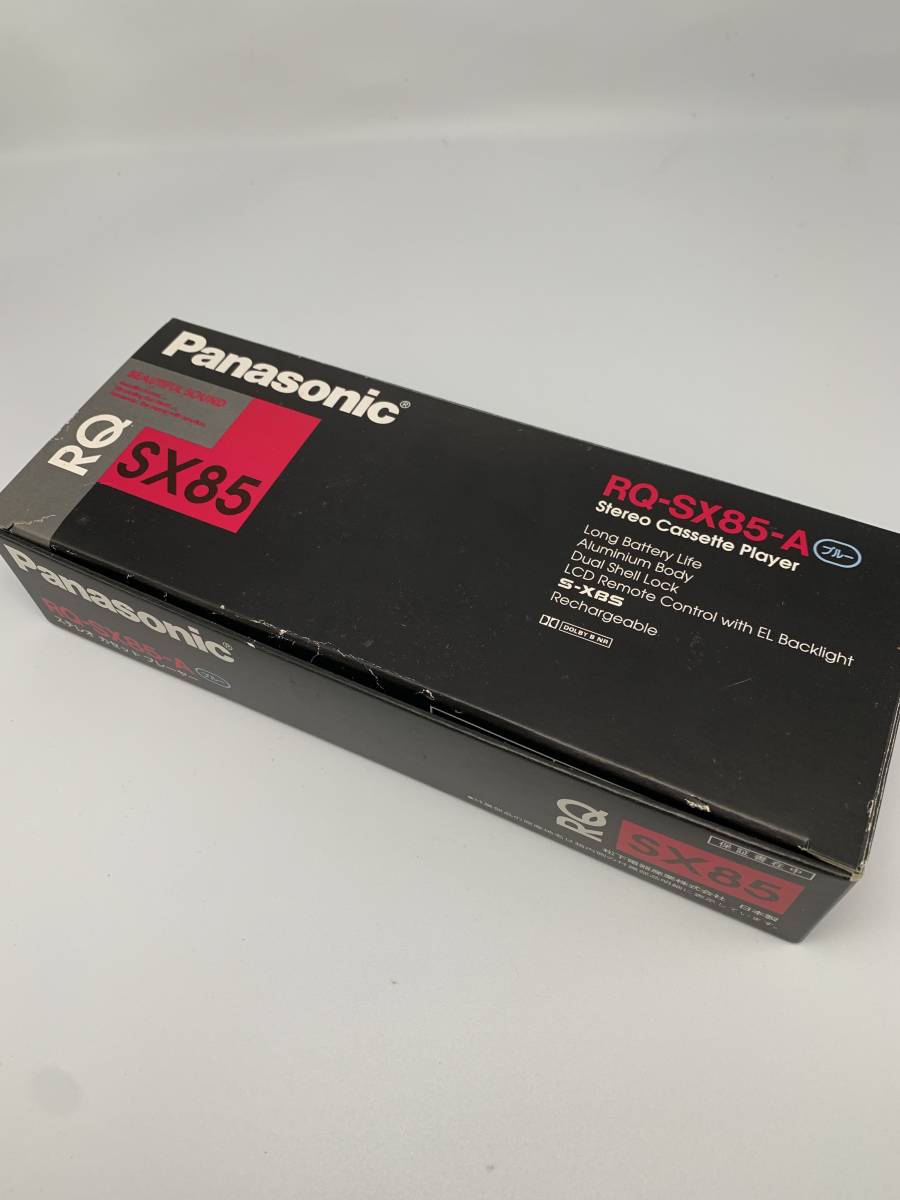 未使用 通電のみ確認 Panasonic RQ-SX85 ブルー カセットプレーヤー #230402y-i529_画像1