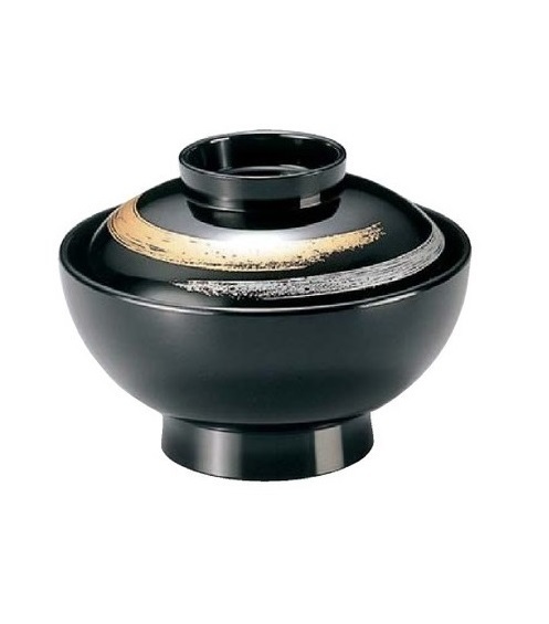 ☆業務用漆器4寸開き仙才吸物椀黒(約径120XH92mm ☆業務用漆器4寸開き仙才吸物椀黒(約径120XH92mm