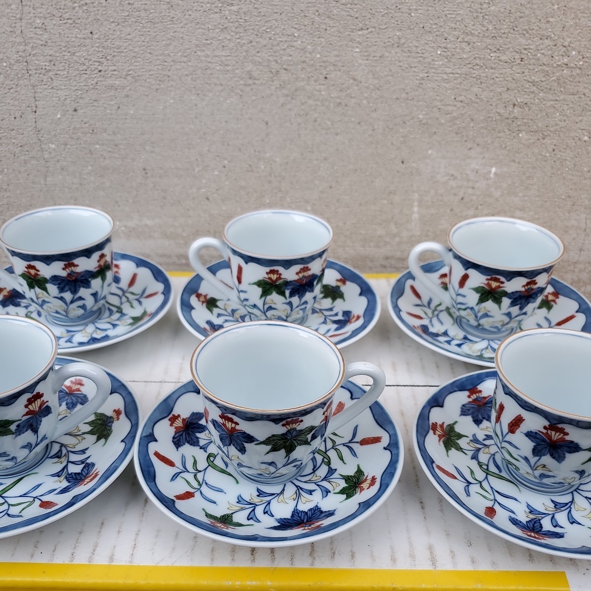 最高の品質 ティーカップソーサー 田焼 源右衛門 コーヒーカップ 6客