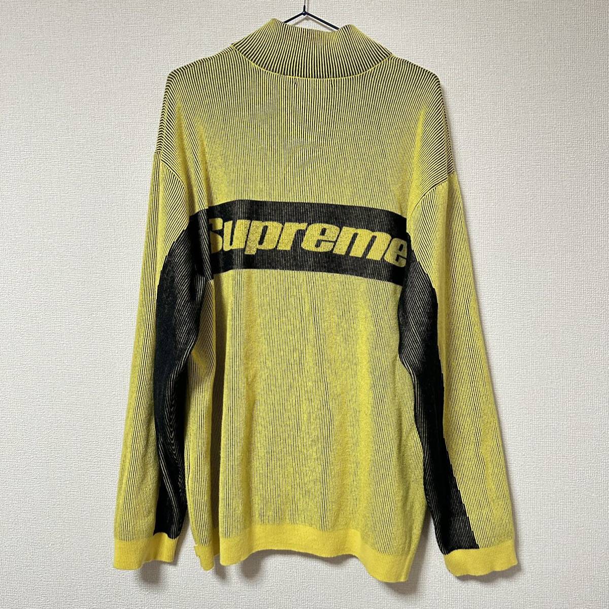 Supreme 22fw 2-Tone Ribbed ZipUp Sweater-