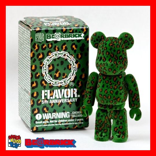 送料込み FLAVOR BE@RBRICK 100% GREEN LEOPARD FLOCKY PRINT 未 送料込み FLAVOR BE@RBRICK 100% GREEN LEOPARD FLOCKY PRINT 未