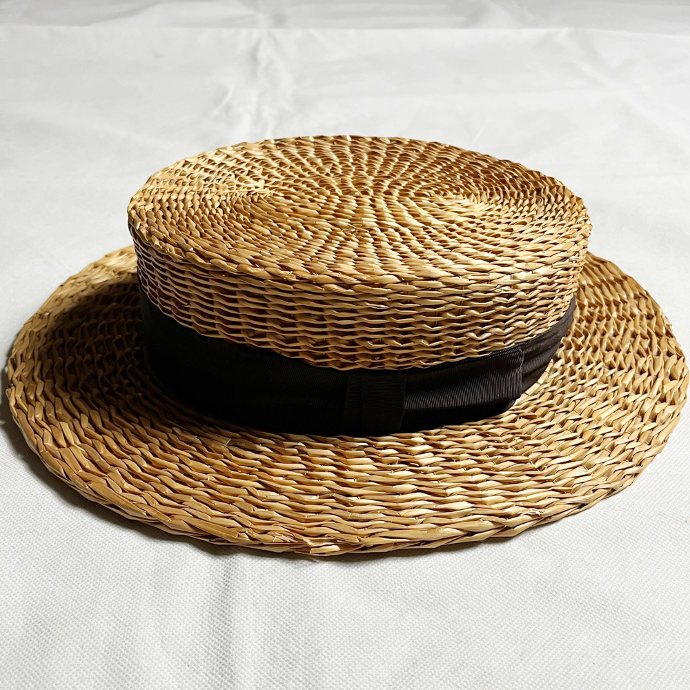 幻級! 40s STETSON 57CM SELECT YEDDO BOATER セレクト イェド ボーター ステットソン HAT ハット カンカン帽 レア PANAMA パナマ ストロー_画像3