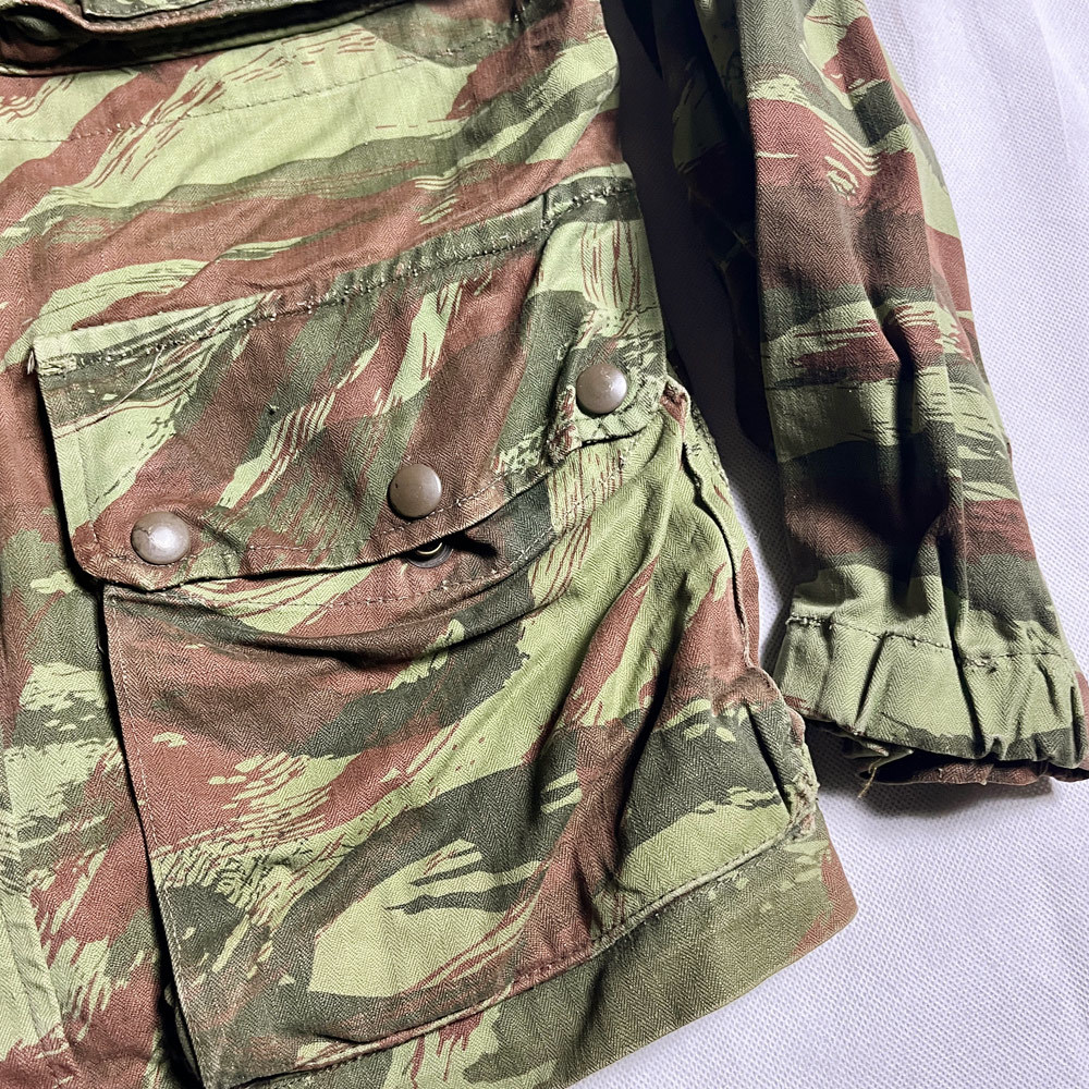  mint! 50\'s France army TAP47 TAP 47/56palato LOOPER jacket empty . squad Lizard duck MINT 22 FRENCH ARMY PARATROOPER JACKET put on 