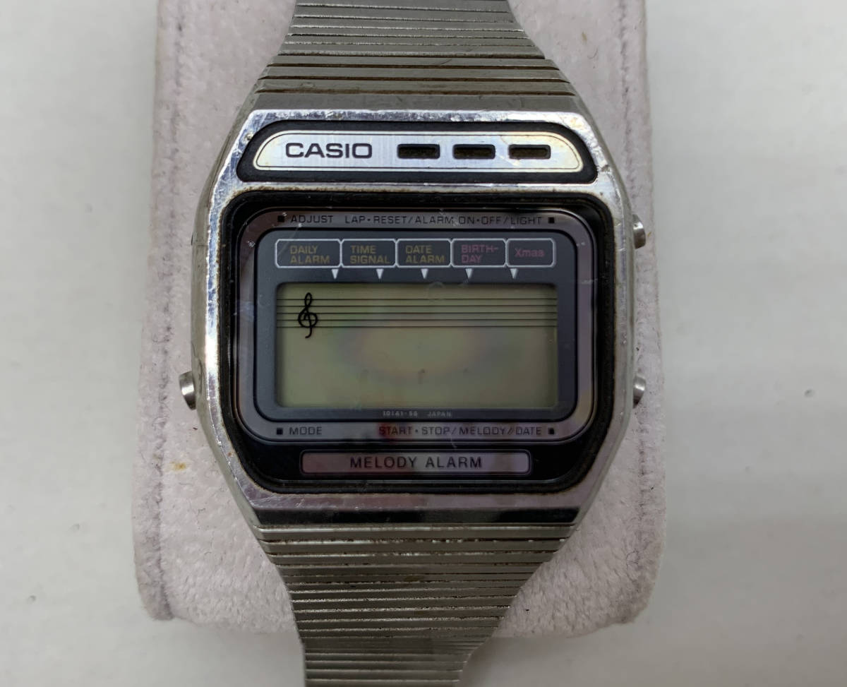 リアル CASIO 希少 H105 動作未確認 メロディーアラーム デジタル