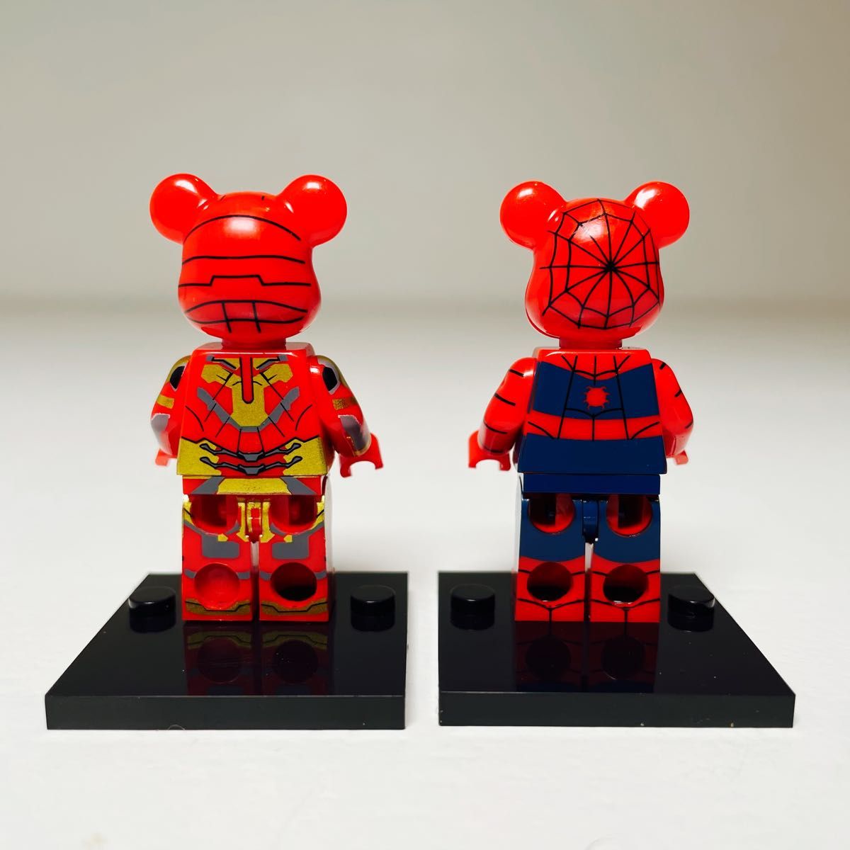 2体セット】 BEARBRICK ベアブリック スパイダーマン ミニフィグ レゴ