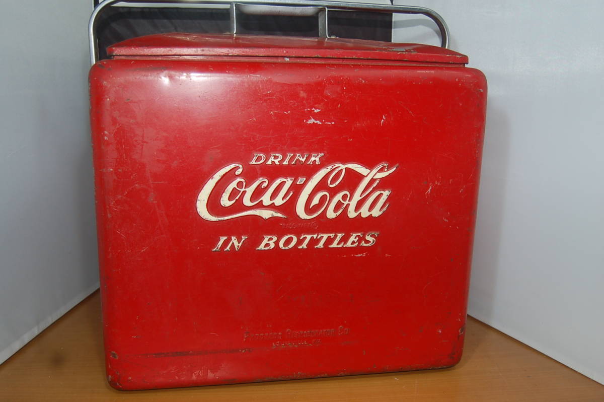 コカ・コーラ COCA-COLA Metal Cooler ヴィンテージ メタル クーラーボックス 1950’ｓ 当時物ｙ0120の画像2