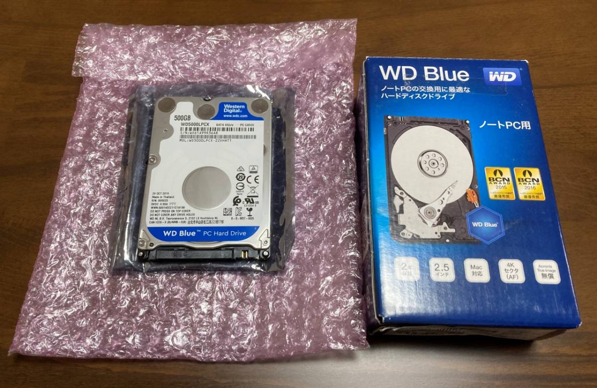 WesternDigital WD5000LPCX(2.5インチ/500GB/SerialATA/使用時間74H/化粧箱付属)_画像1
