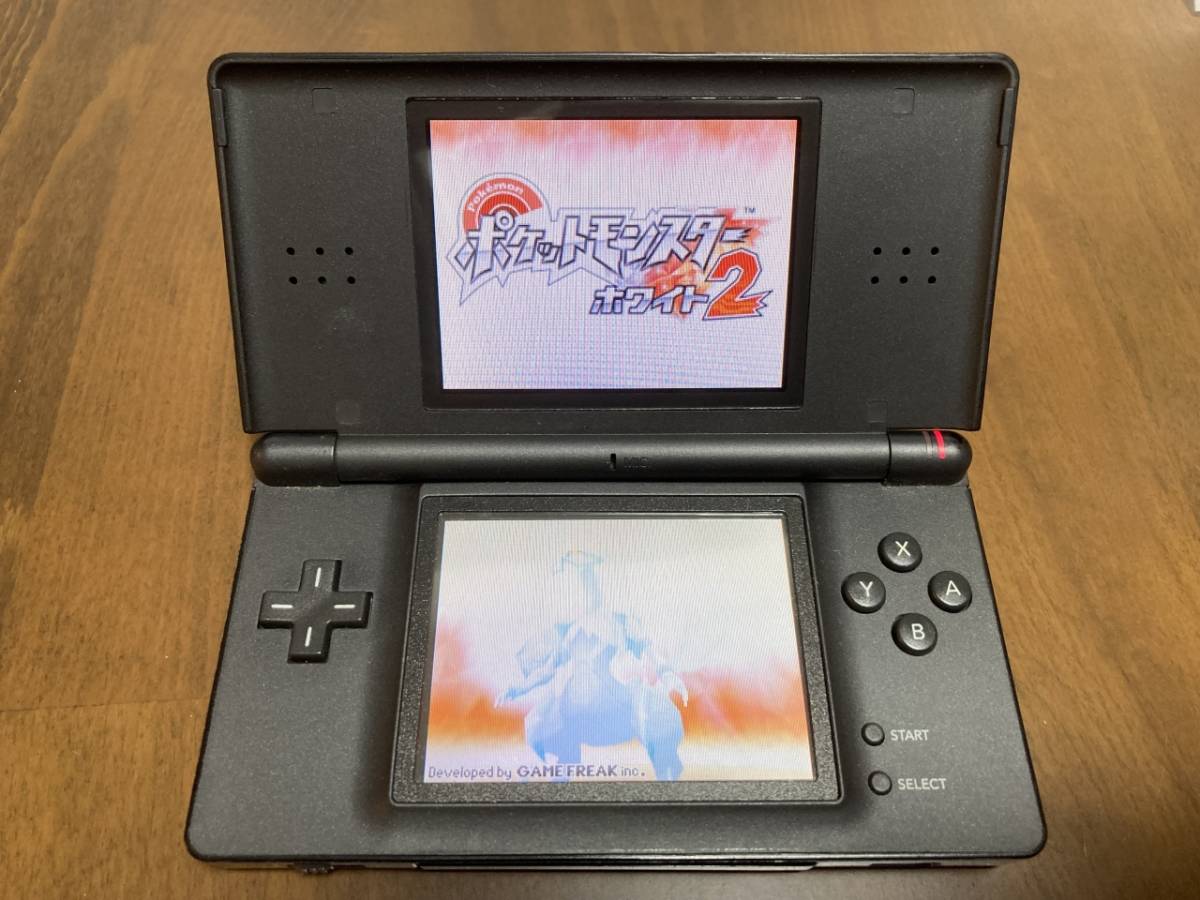 任天堂 ニンテンドーDS Lite(USG-001/ジェットブラック/正常動作品/ポケットモンスターホワイト2付属)_画像1