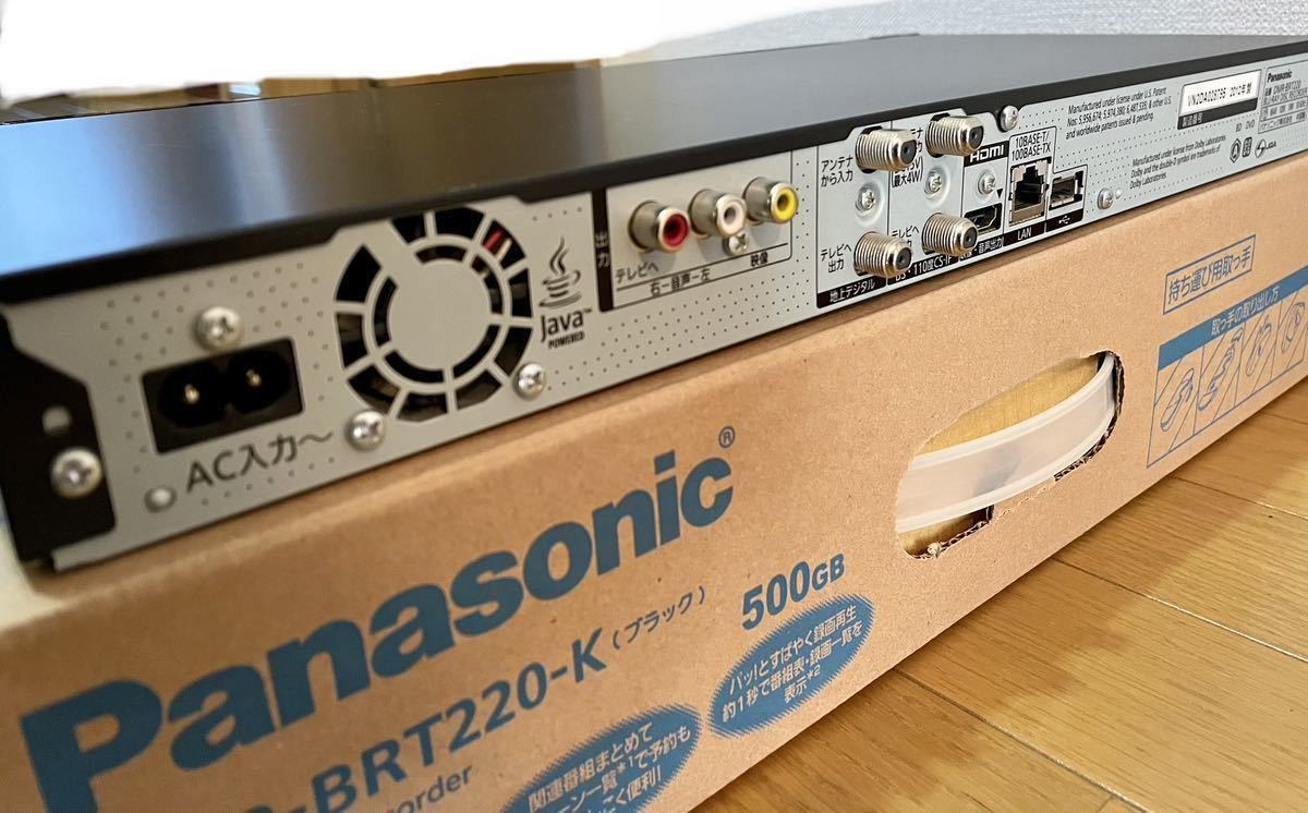 世界的に Panasonic ブルーレイ DIGA DMR-BRT220-K - linsar.com