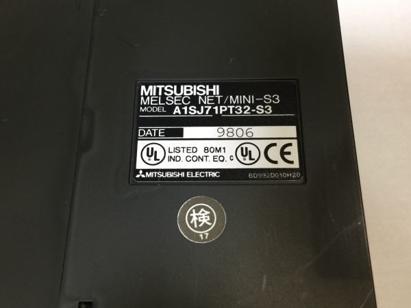 MELSEC NET/MINI-S3 三菱 マスタユニット　A1SJ71PT32-S3 　2F7BM 9904　_画像4