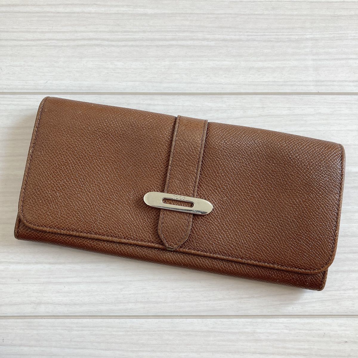 TOD'S トッズ メンズ レディース 長財布 革財布 二つ折り財布 牛革