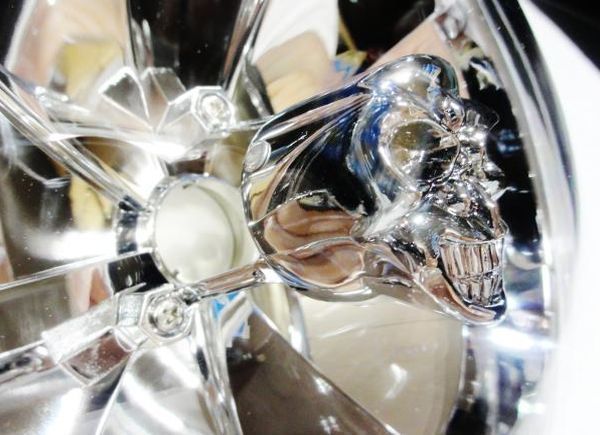 [ immediate payment / Skull ]03-09y Hummer H2 crystal gaikotsu skull head light front HB5 H2lai playing cards grill chrome left right 2 piece set 