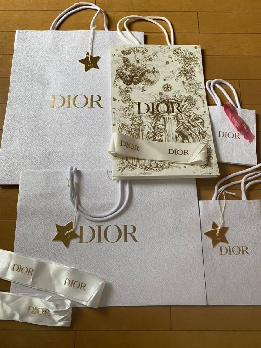 ディオール 手提げ袋 Dior 紙袋 ショップ袋 ショッパー　チャーム　リボン_画像1