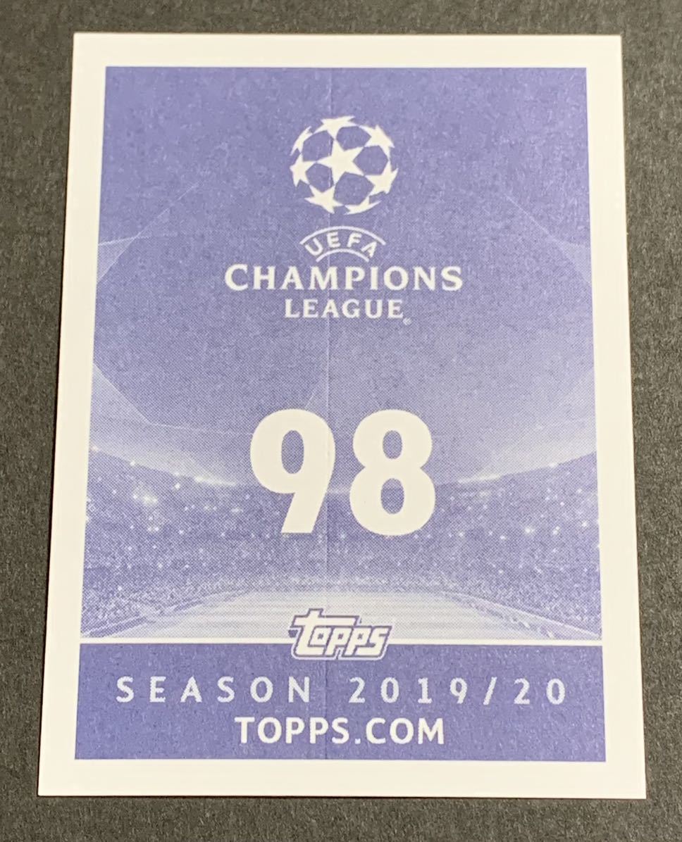2019-20 Topps UEFA Champions League Sticker Thomas Muller 98 Bayern ミュラー　バイエルン　ステッカー_画像2