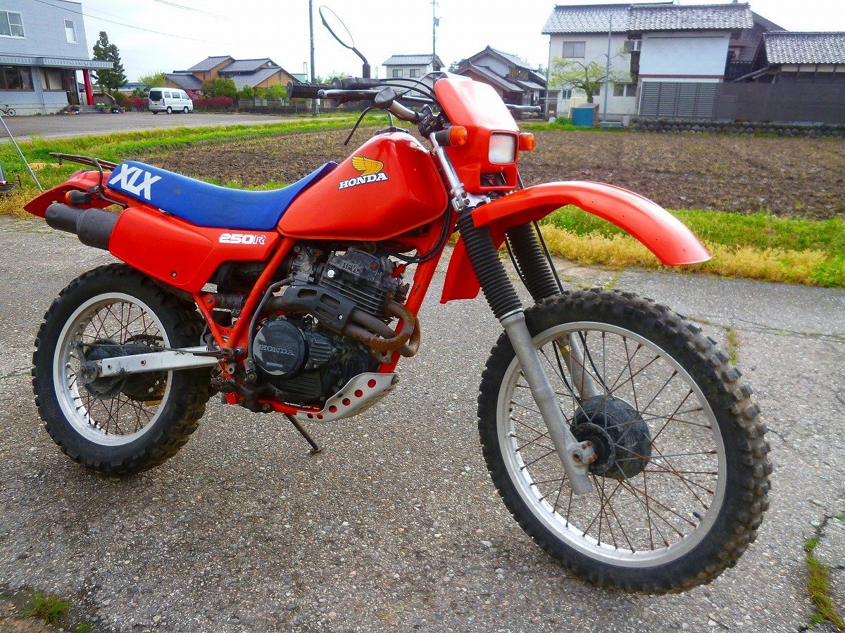 XLX250R・MD08★フロントフォークカバー・ブーツ・裂けあり★H4D-48(80)_取り外し車輛