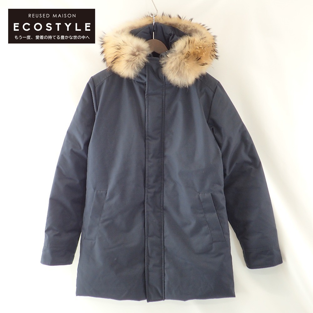 美品/ PYRENEX ピレネックス HMQ008 ANNECY FUR ファー付フーディ