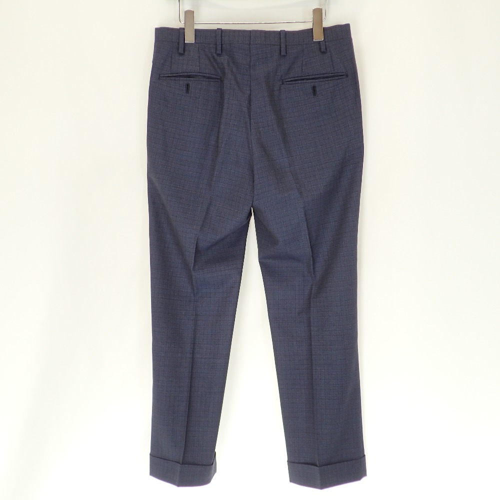 Kiton キートン UA89K02N0123 ネイビー ウインドーペーン スーツ