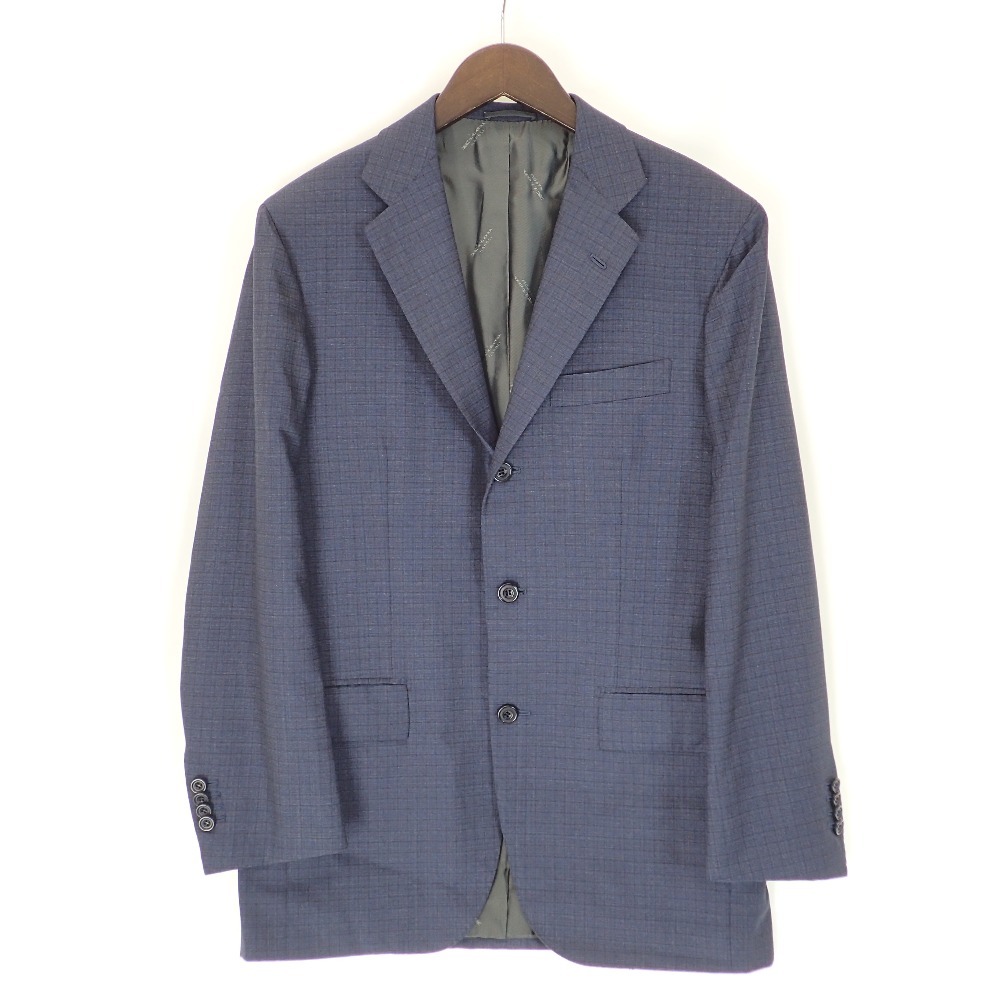Kiton キートン UA89K02N0123 ネイビー ウインドーペーン スーツ