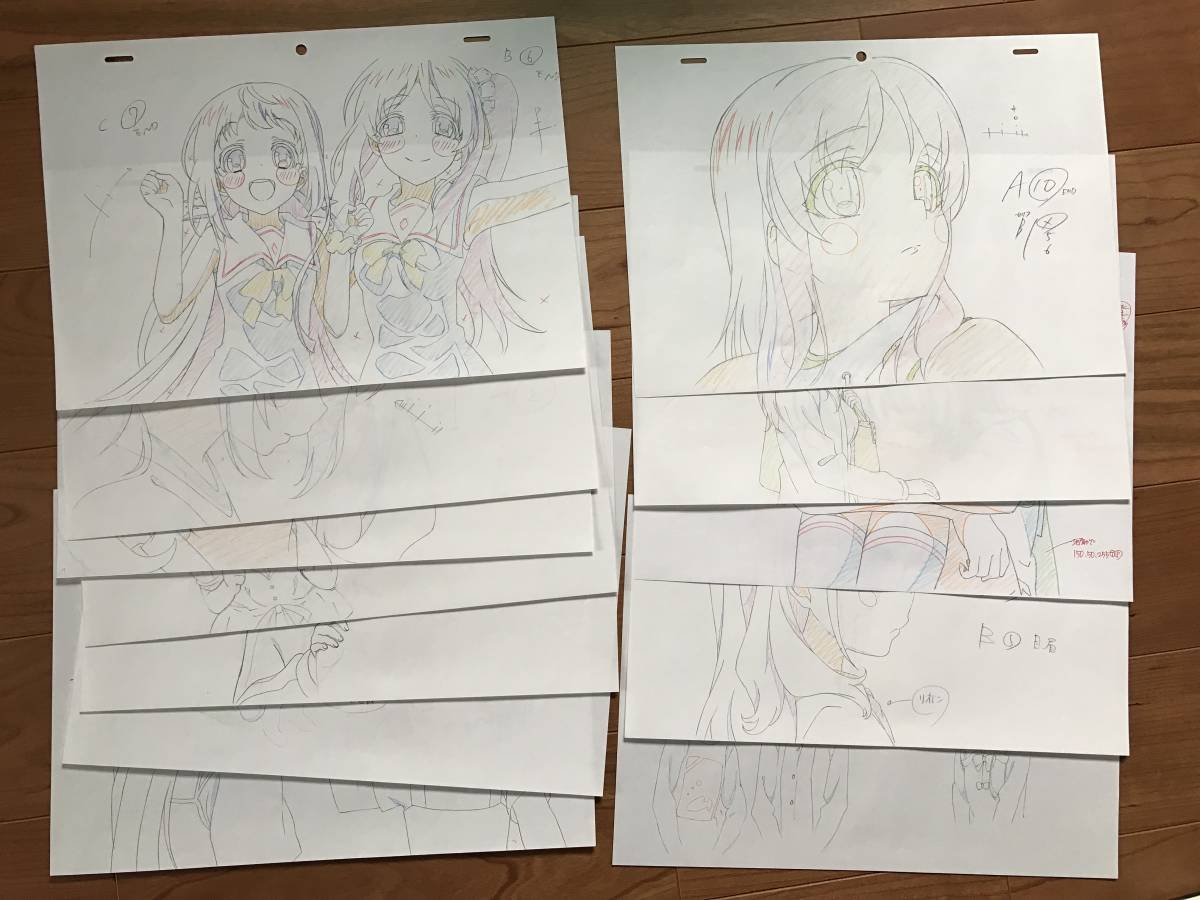 凪のあすから 生原画 2枚セット Yahoo!オークション - 凪のあすから 生原画 セット P.A works 特典