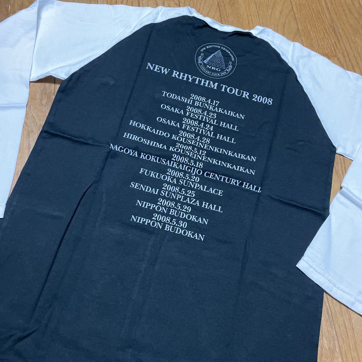 YUKI Tシャツ ビンテージデザイン　ダメージ加工　ラグランTシャツ ツアー　ライブ　live 2008 ジュディアンドマリー