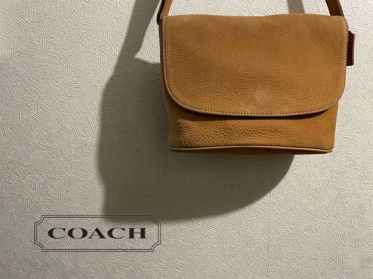 きれいな オールドコーチ ショルダーバッグ 茶 ブラウン コーチ OLDCOACH バッグです