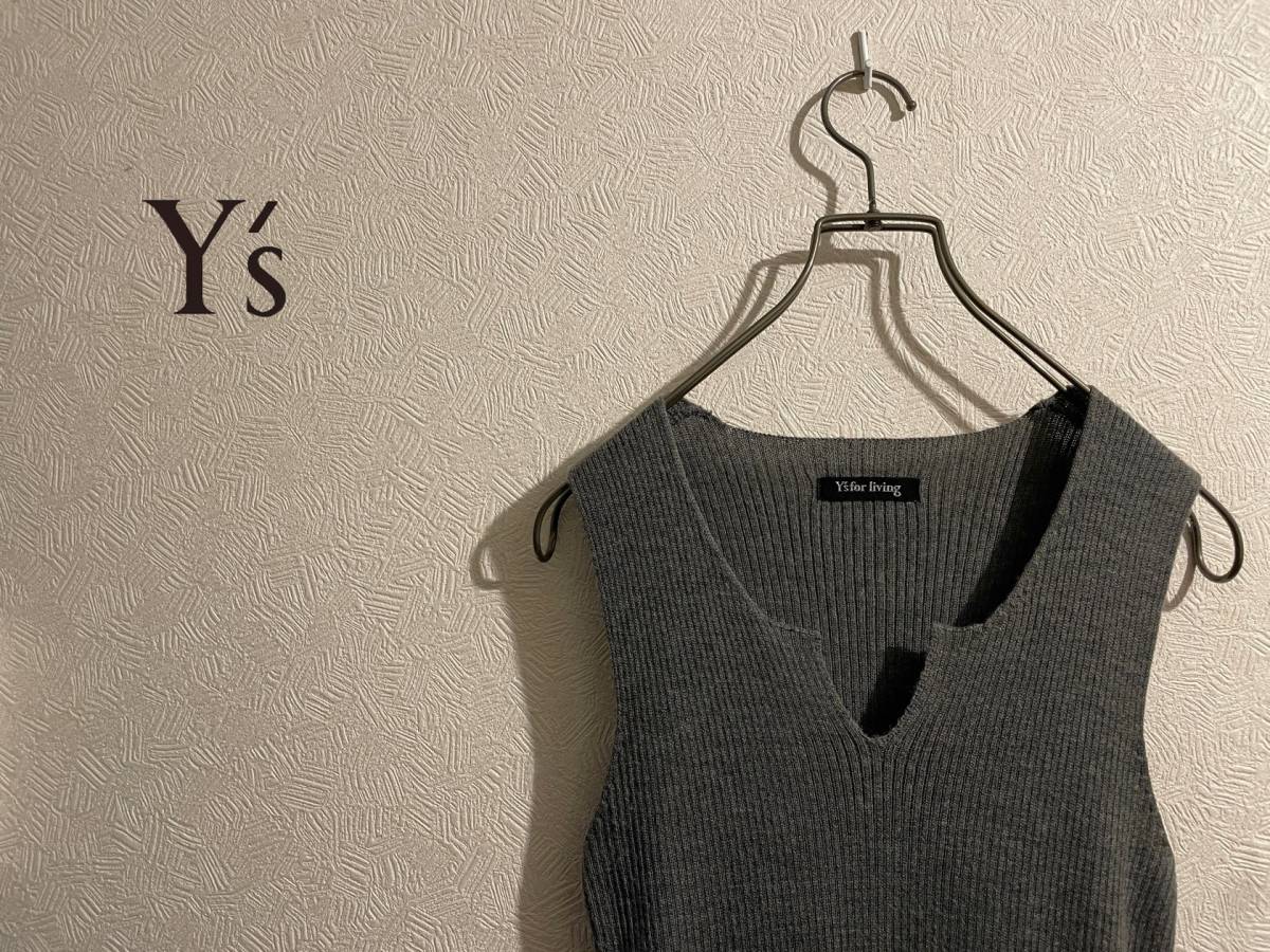 値段が激安 ニット ネック スキッパー ノースリーブ Yamamoto Yohji