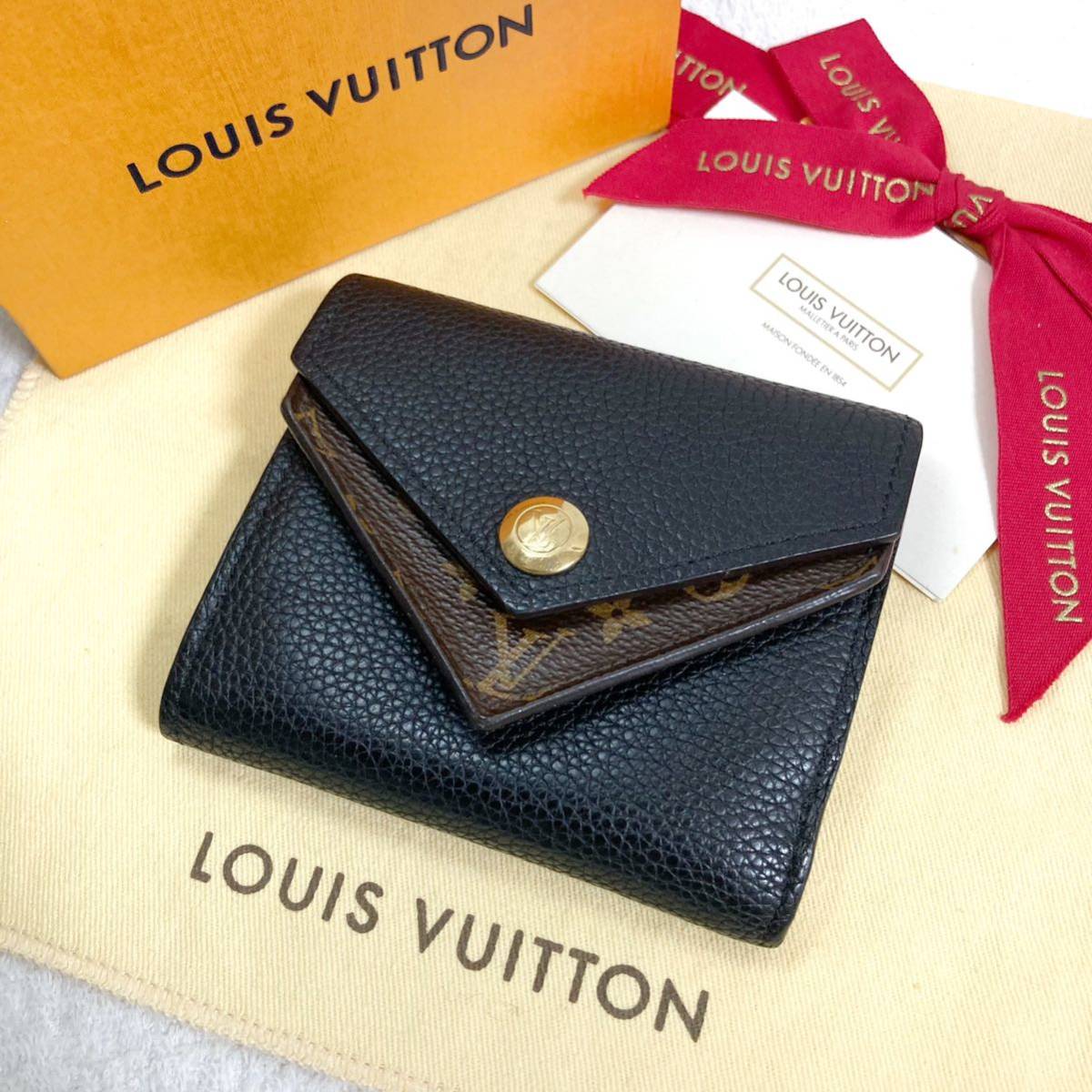 美品　ルイヴィトン　ポルトフォイユ ドゥヴルV コンパクト 三つ折り財布 LOUIS VUITTON_画像1