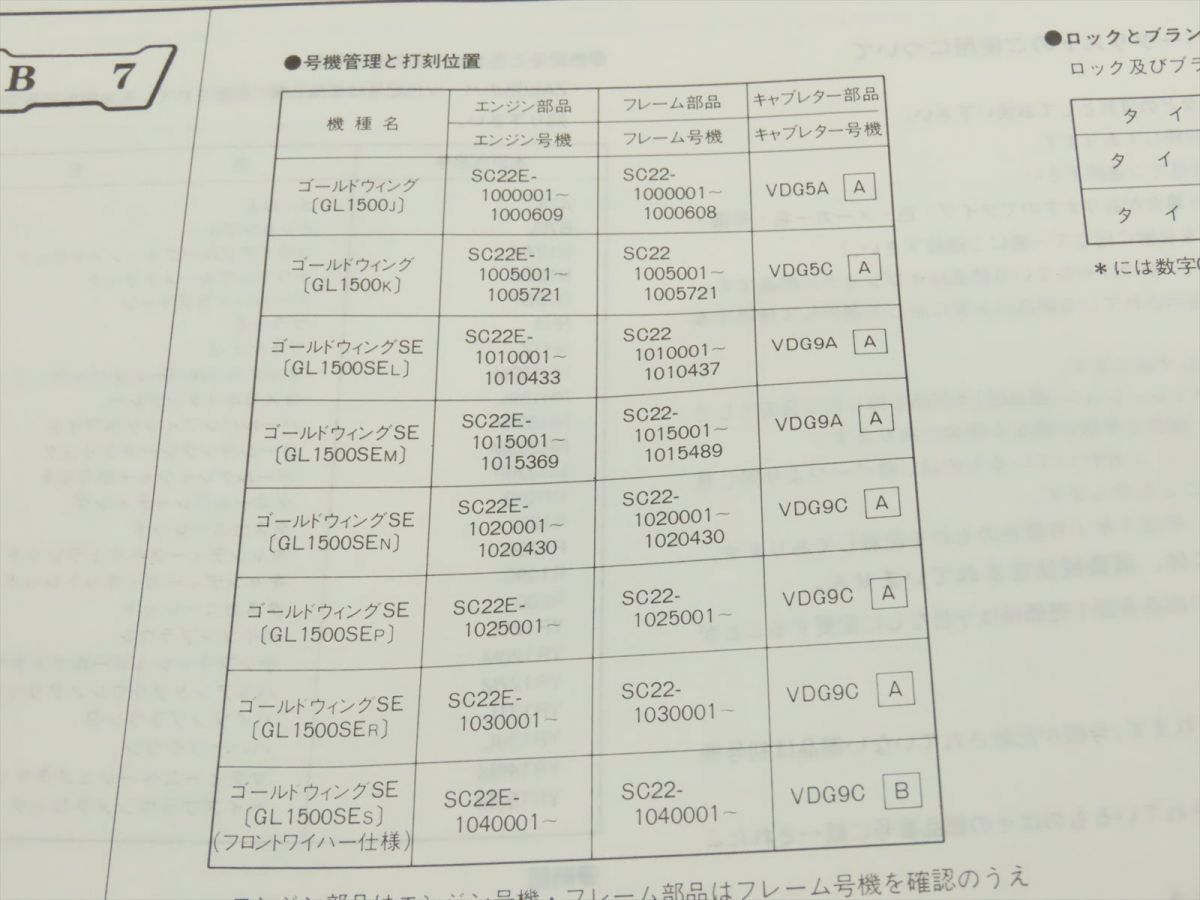 ◆送料無料◆HONDA/ホンダ パーツリスト パーツカタログ GOLDWING/ゴールドウイング/SE SC22【030】HDPL-C-827_画像4
