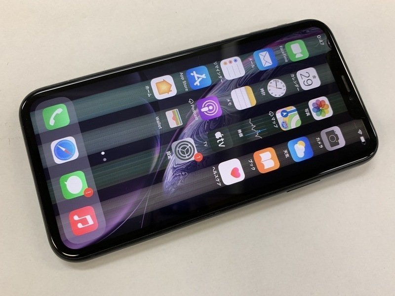 高い素材】 再BG418 SIMフリー iPhoneXR ブラック 128GB ジャンク