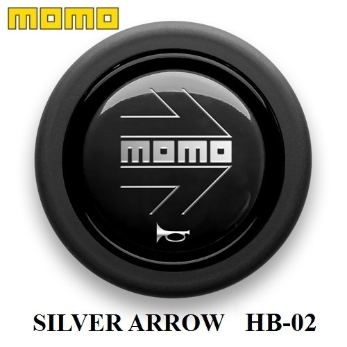 MOMO ホーンボタン HB-02 SILVER ARROW（シルバーアロー） センターリングなしステアリング専用_画像1