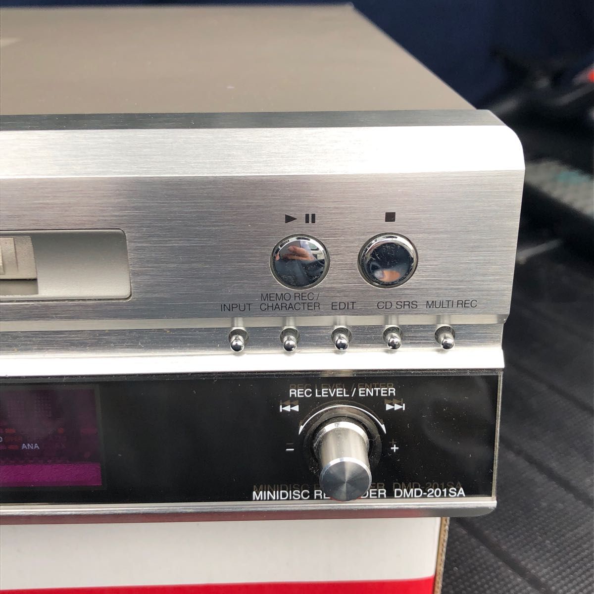 DENON DMD-201SA MDレコーダー MDLP対応リモコン付き 動作品 現状渡し