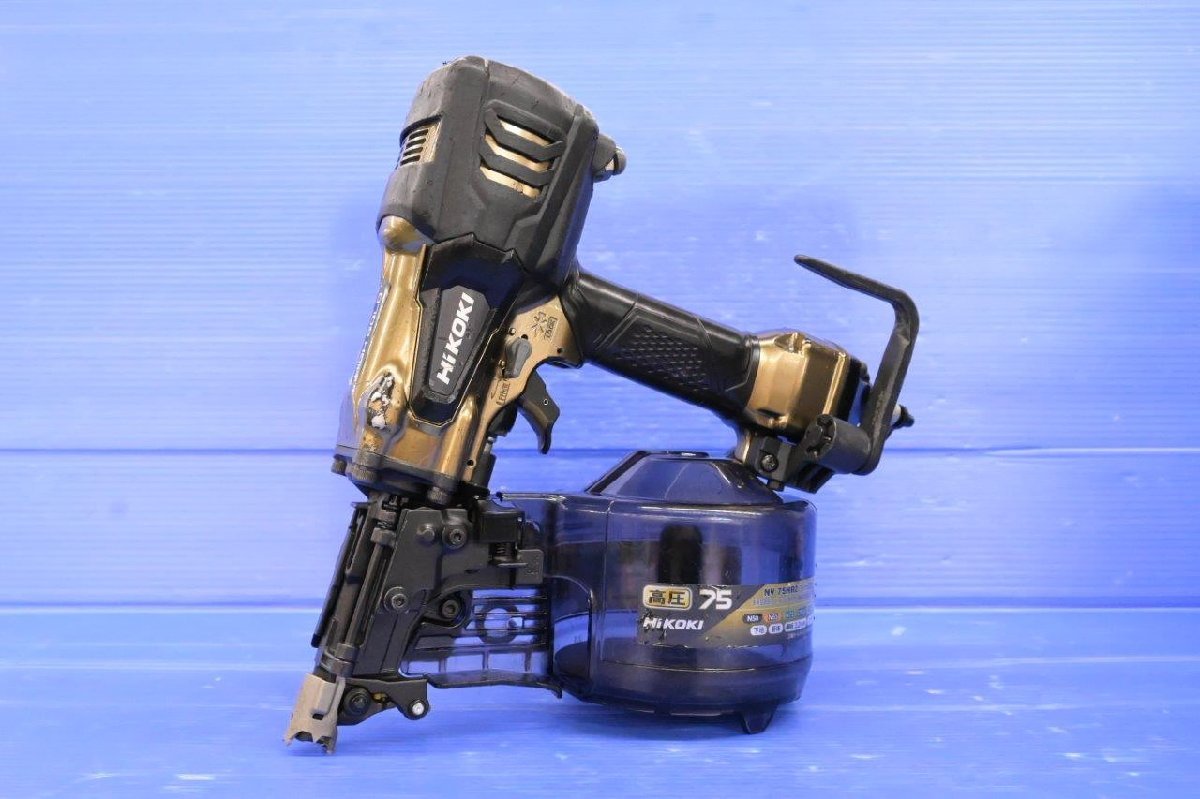 ハイコーキ 高圧釘打機 NV75HR2 75mm ロール釘打機 HiKOKI 動作確認済