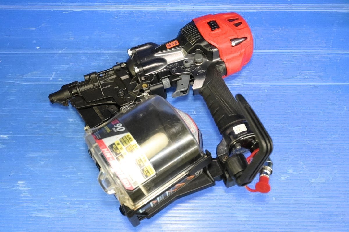 マックス 高圧釘打機 HN-90N5(D)-G 90mm くぎ打機 MAX 動作確認済