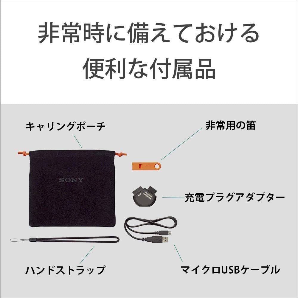 SONY ソニー ポータブルラジオ ICF-B09 手回し充電 太陽光充電 USB