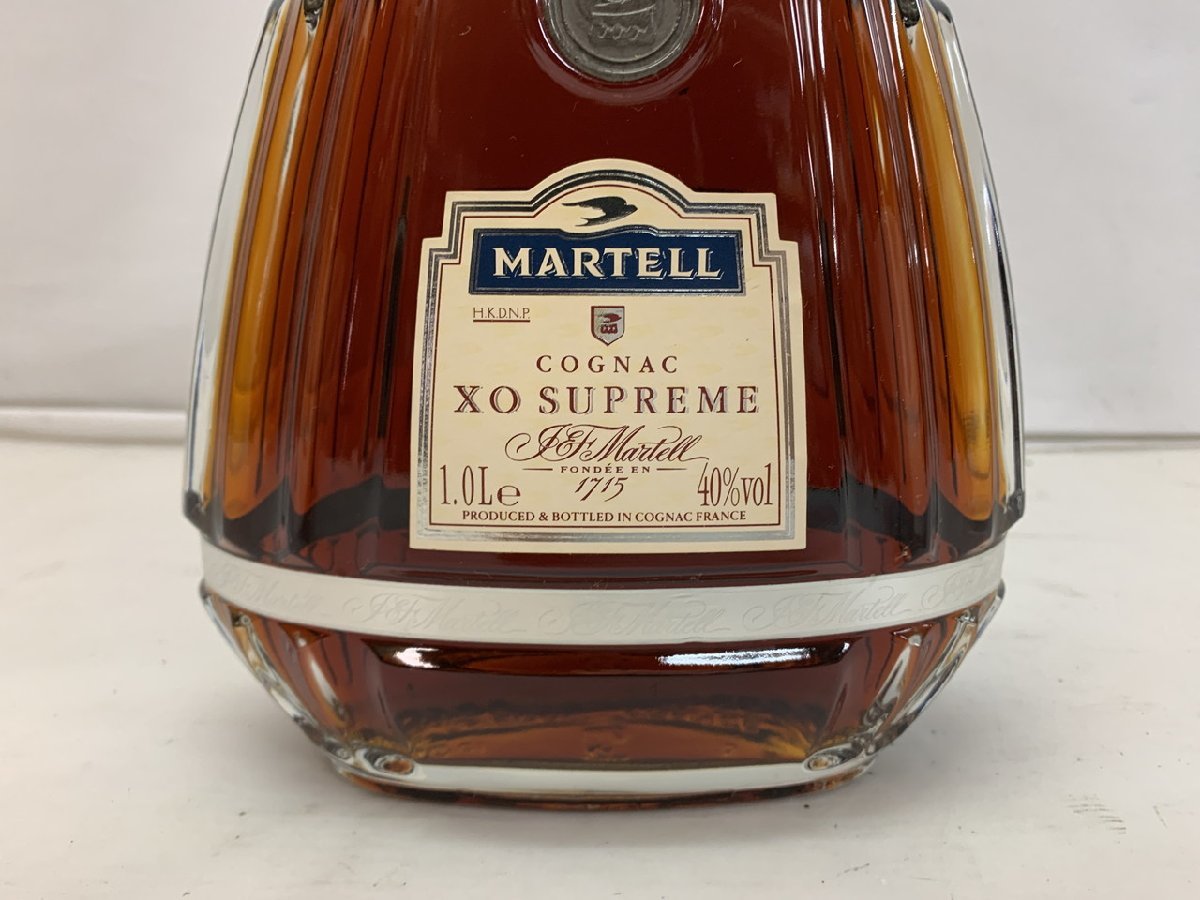 O4-0010】 未開栓 マーテル XO スプリーム クリアボトル 1000ml/1L 40