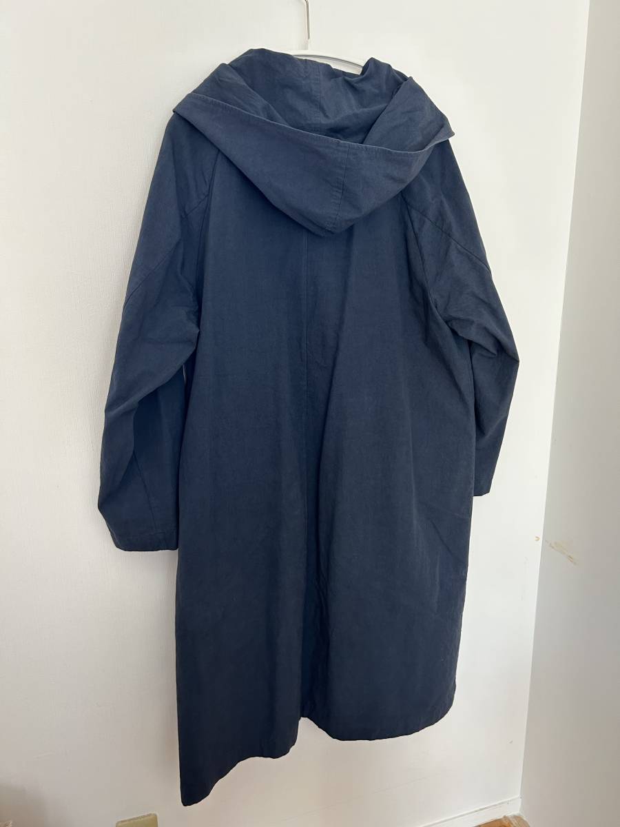 HAU（ハウ）☆coat canvas コートキャンバス☆美品☆ネイビー☆フリーサイズ☆春コート☆ライトアウター☆CLASKAクラスカ☆くらすこと_画像2