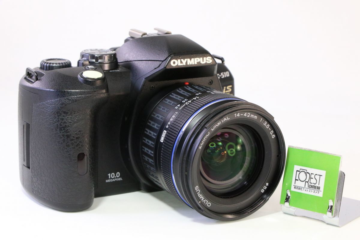 良品■OLYMPUS E-510 ボディ+14-42mm F3.5-5.6■バッテリー付き・チャージャーなし/ XD M+ 2GB専用メモリーカード付き■AK 249_画像1